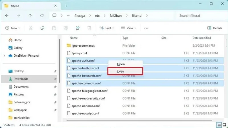 วิธีแยก Zip, RAR, 7z, Tar บน Windows 11