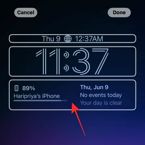 iOS 16의 iPhone 잠금 화면에서 위젯을 제거하는 방법