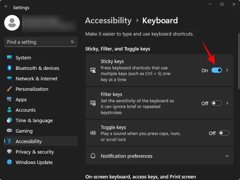วิธีปิดการใช้งาน Sticky Keys อย่างถาวรบน Windows 11 [2023]