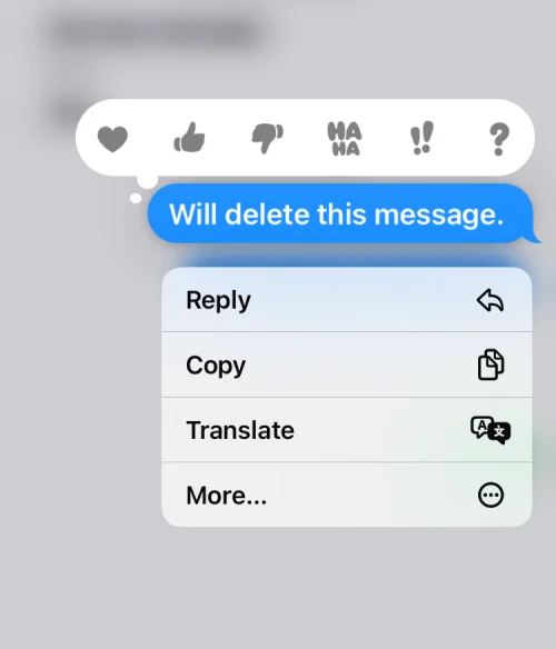iMessage에서 메시지 실행을 취소하면 어떻게 되나요?