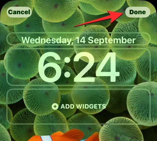 IOS 16 잠금 화면: 전체 시계를 앞에 표시하거나 피사체를 앞에 두는 방법
