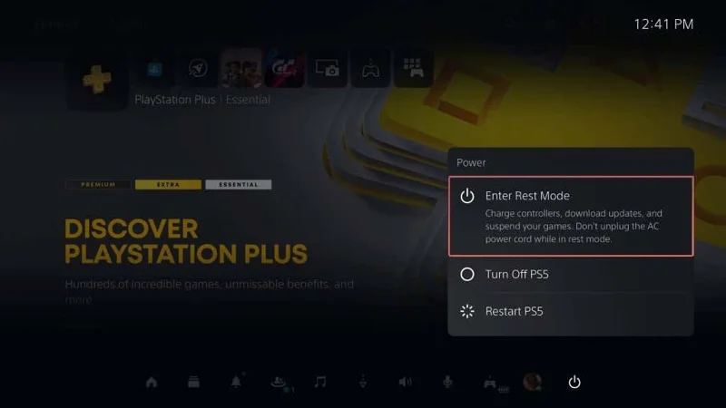 PS5をレストモードにする方法