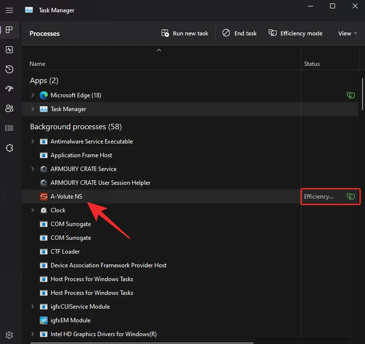 앱 또는 프로세스에 대해 Windows 11에서 효율성 모드를 켜거나 끄는 방법