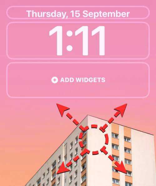 iOS 16에서 배경 화면 뒤에 시간을 두는 방법