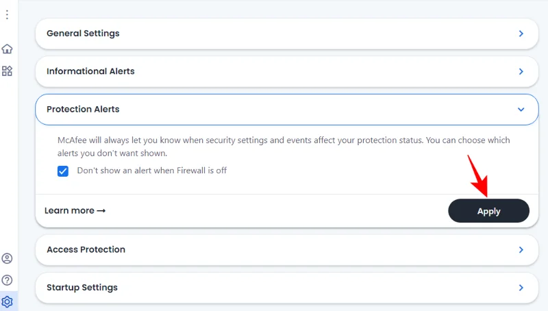 วิธีหยุดป๊อปอัป McAfee บน Windows 11