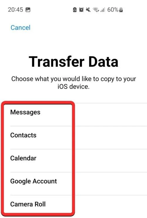 가능한 모든 데이터를 Android에서 iPhone으로 전송하는 방법 [2023]
