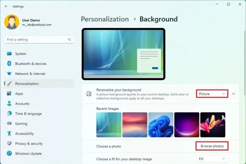 วิธีการตั้งค่าวอลเปเปอร์ HDR (JXR) บน Windows 11