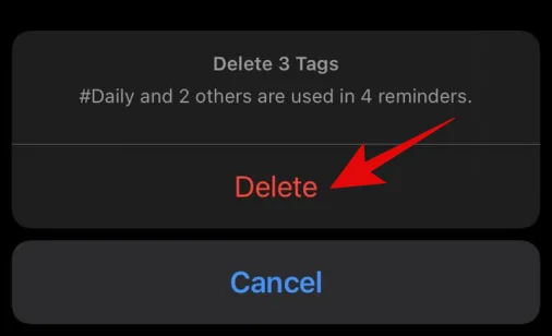 iPhone의 미리 알림 및 메모 앱에서 태그 이름을 바꾸고 대량 삭제하는 방법