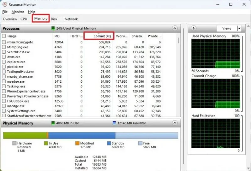 วิธีตรวจสอบการใช้งานหน่วยความจำสูงของแอพใน Windows 11, 10