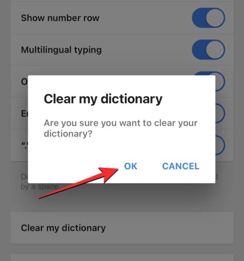 iPhone에서 키보드 기록을 지우는 방법