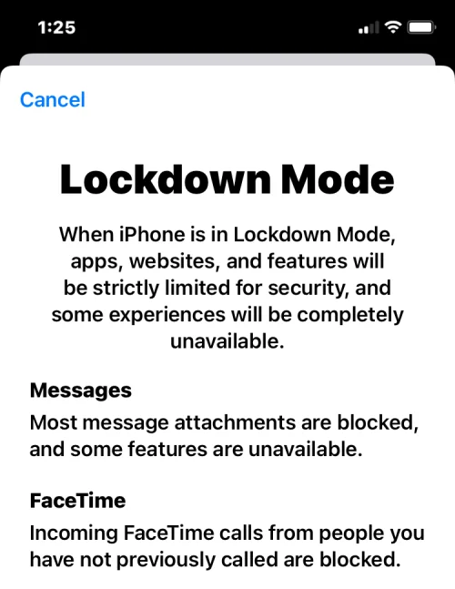 iOS 16에서 잠금 모드를 활성화하는 방법