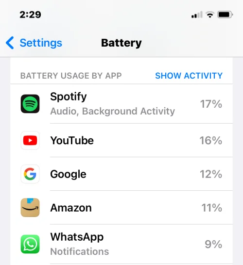 iOS 16에서 잠금 화면 위젯은 iPhone의 배터리를 소모합니까?