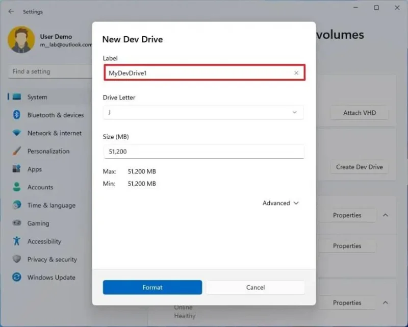 วิธีสร้าง Dev Drive บน Windows 11