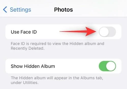 iPhone의 사진 앱에서 숨겨진 항목과 최근 삭제된 항목에 대한 인증을 비활성화하는 방법