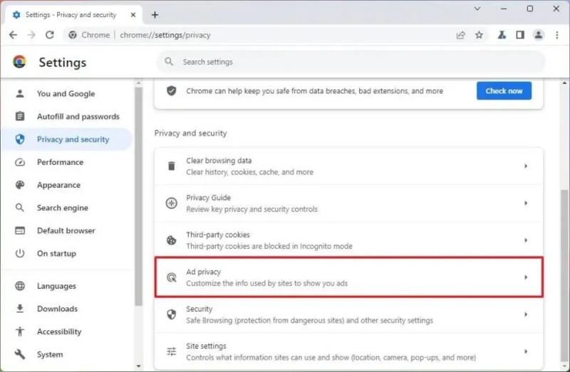 วิธีปิดการใช้งานการติดตามโฆษณาแบบกำหนดเป้าหมายบน Google Chrome