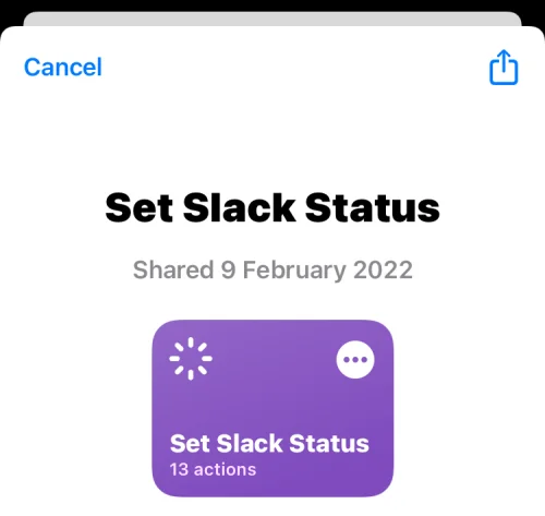 Apple 바로가기를 사용하여 Slack 상태를 설정하는 방법