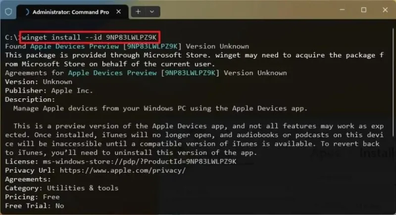 วิธีติดตั้งแอป Apple Devices (อย่างเป็นทางการ) บน Windows 11