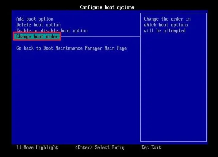 วิธีเปลี่ยนลำดับการบูต UEFI (BIOS) บน Windows 11