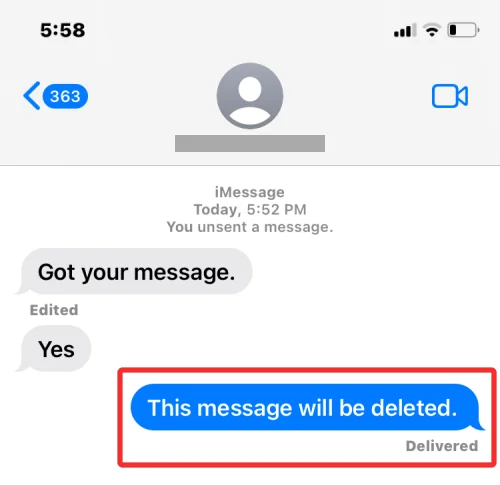 iMessage에서 메시지 실행을 취소하면 어떻게 되나요?