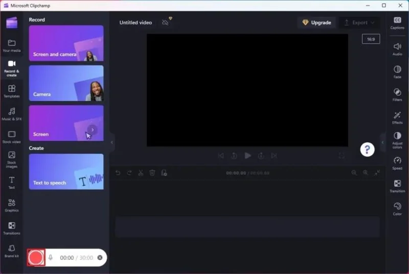 วิธีคัดกรองบันทึกด้วย Clipchamp บน Windows 11