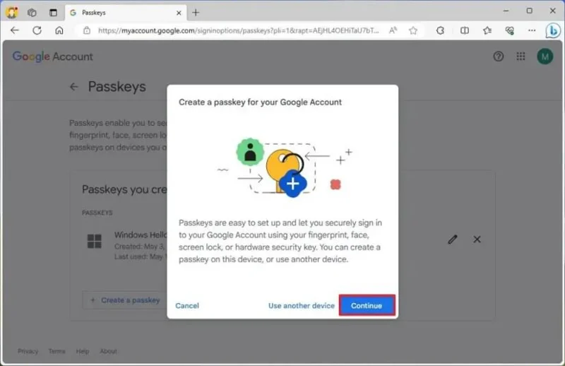 วิธีตั้งค่า Passkey สำหรับเว็บไซต์หรือแอพบน Windows 11