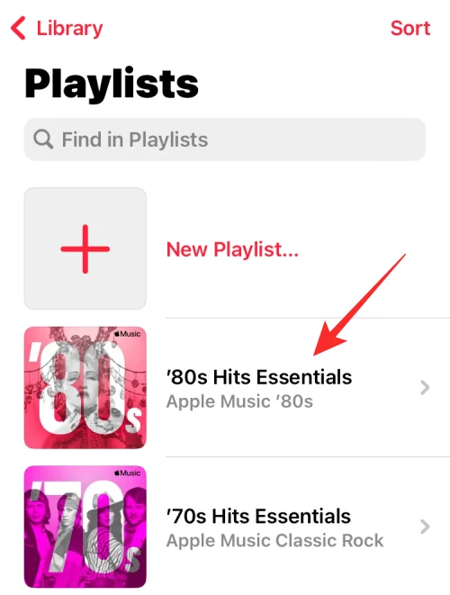 iOS 16의 Apple Music에서 재생 목록을 정렬하는 방법