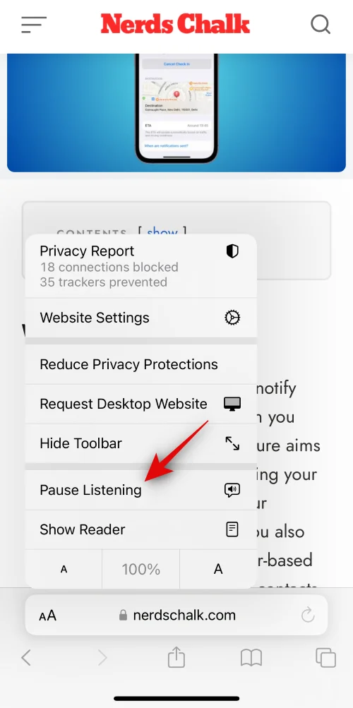 如何讓 Safari 在裝有 iOS 17 的 iPhone 上閱讀文本