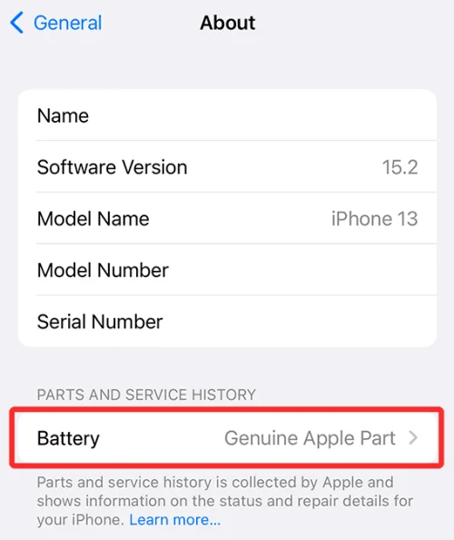 설정 앱에서 iPhone 수리 내역을 확인하는 방법