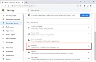 วิธีปิดการใช้งานการติดตามโฆษณาแบบกำหนดเป้าหมายบน Google Chrome