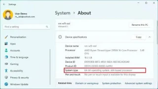 Windows 11에서 프로세서가 ARM64인지 x64(64비트)인지 확인하는 방법