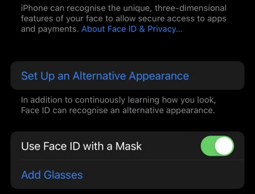 iPhone의 Face ID에 안경을 추가하는 방법