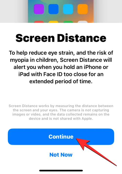 Comment activer et utiliser Screen Distance sur iOS 17