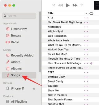 iPhone의 Apple Music에서 좋아하는 노래를 찾는 방법