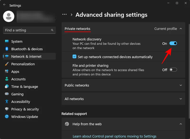วิธีเปิด Network Discovery บน Windows 11: 4 วิธีและ 3 แก้ไข