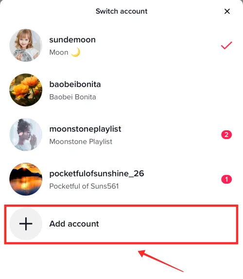 TikTok에 다른 계정을 추가하는 방법