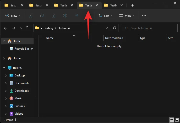 Windows 11에서 파일 탐색기 탭을 사용하는 방법