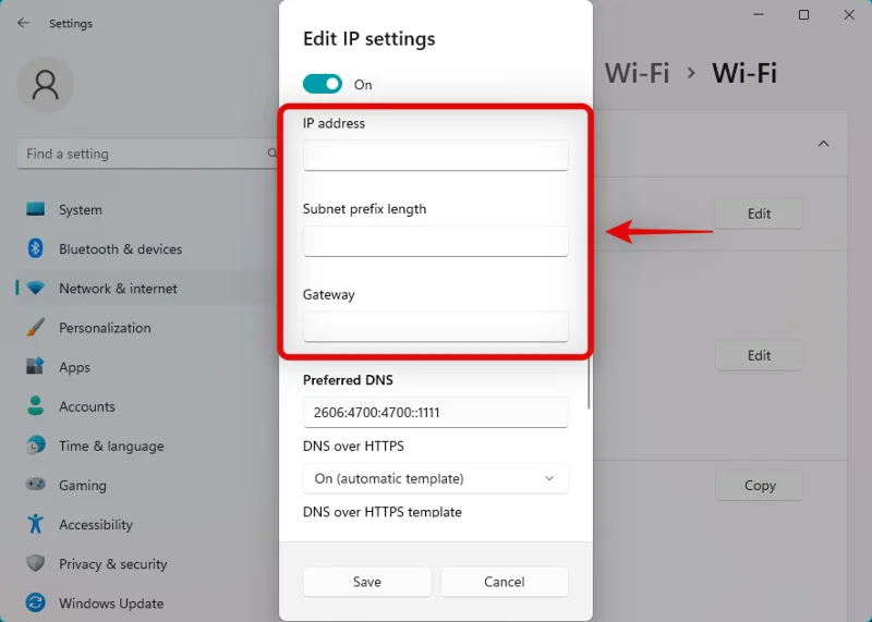 Windows 11에서 기본 게이트웨이를 변경하는 2가지 매우 쉬운 방법