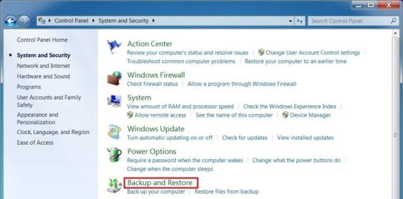 วิธีสร้างการสำรองข้อมูลแบบเต็มบน Windows 7