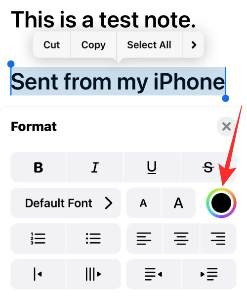 iPhone에서 글꼴 색상을 변경하는 방법