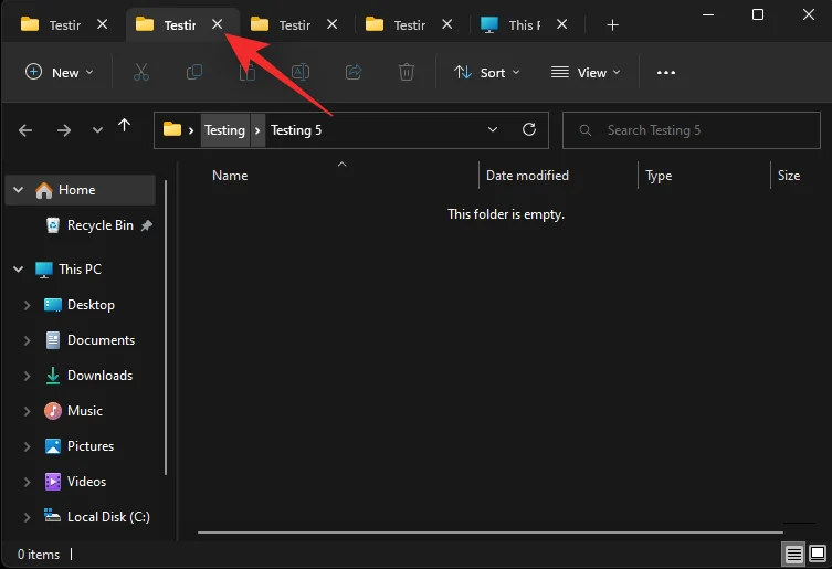Windows 11에서 파일 탐색기 탭을 사용하는 방법