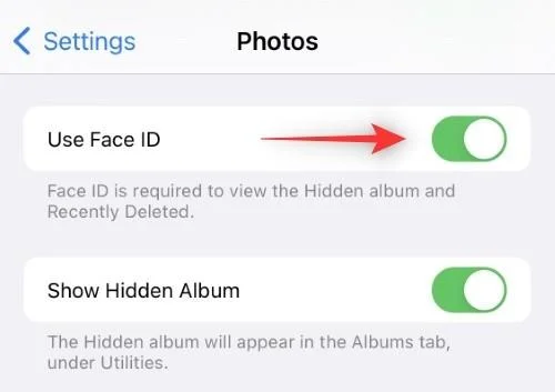 iPhone의 사진 앱에서 숨겨진 항목과 최근 삭제된 항목에 대한 인증을 비활성화하는 방법