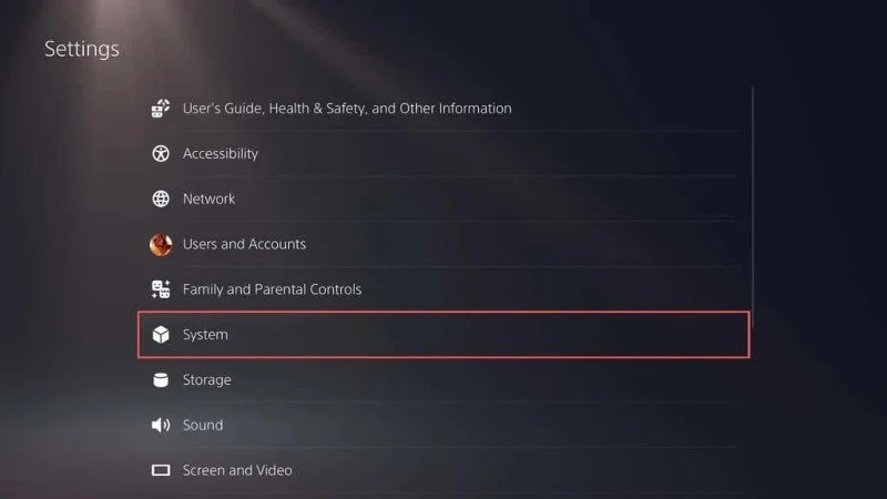 PS5 안전 모드