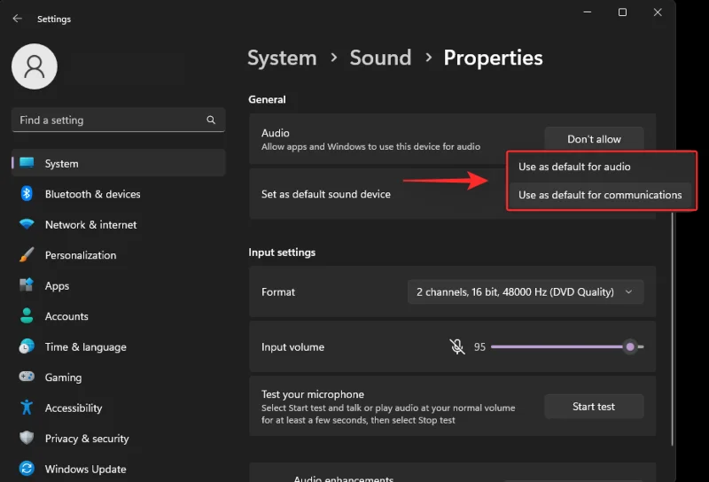 วิธีการตั้งค่าอุปกรณ์เสียงเริ่มต้นใน Windows 11