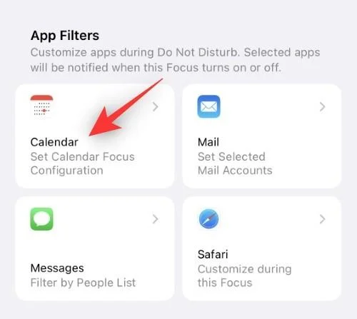 iOS 16의 iPhone에서 포커스 필터를 사용하는 방법