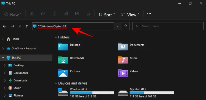 3 วิธีในการเปิดโฟลเดอร์ System 32 บน Windows 11 หรือ 10
