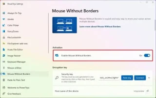 วิธีย้ายเมาส์และคีย์บอร์ดระหว่างพีซีด้วย PowerToys บน Windows 11