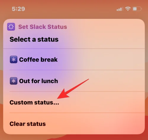 Apple 바로가기를 사용하여 Slack 상태를 설정하는 방법