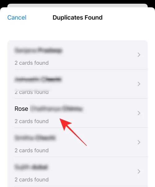 iOS 16의 iPhone에서 중복 연락처를 제거하는 방법