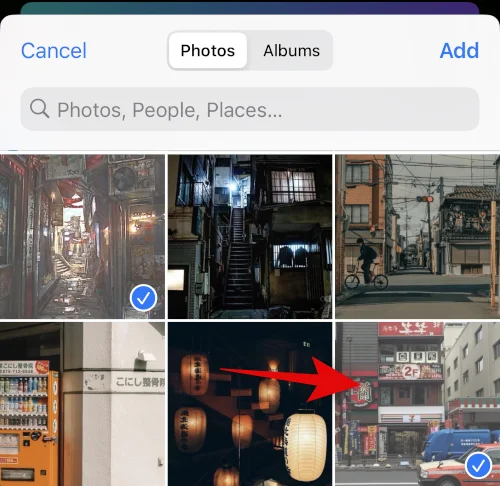 iPhone에서 두 장의 사진을 나란히 넣는 방법