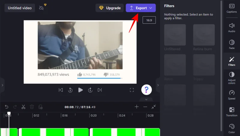 Clipchamp에서 그린 스크린을 수행하는 방법